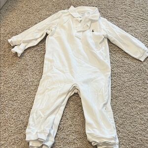 Ralph Lauren White Polo Baby Onesie, Set of 2